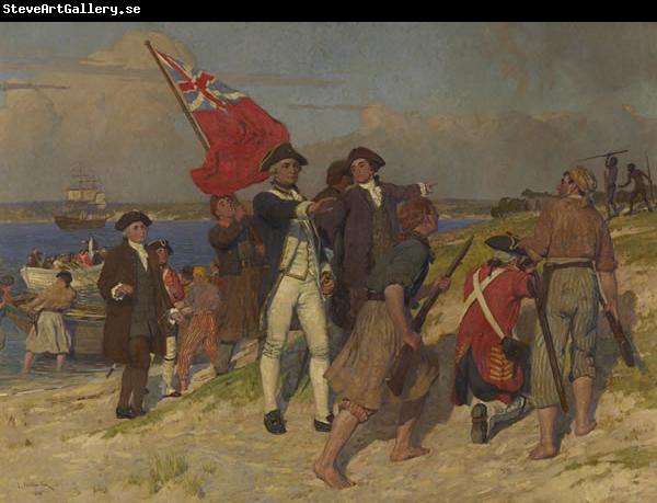 E.Phillips Fox Landing of Captain Cook at Botany Bay